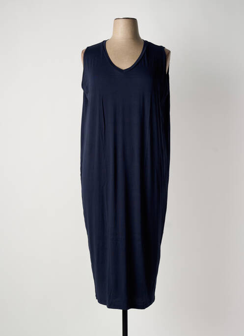Robe mi-longue sans manche sans manche bleu SOPHIA CURVY femme