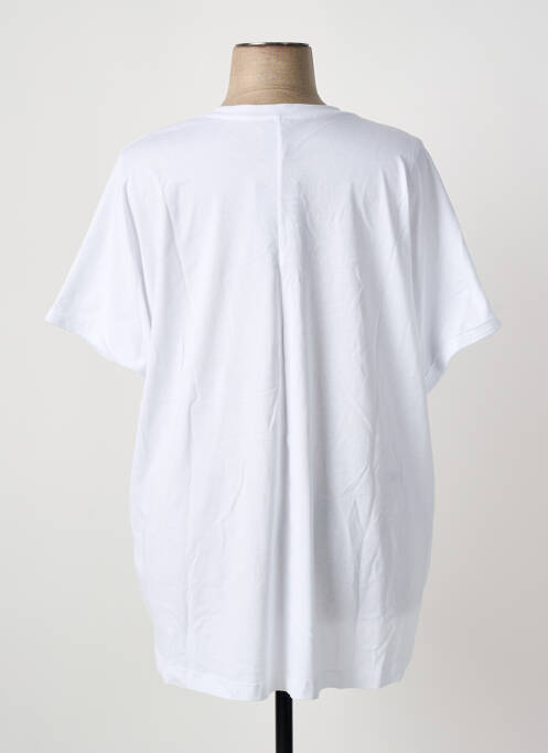 T-shirt coupe droite manches courtes blanc MAT FASHION femme