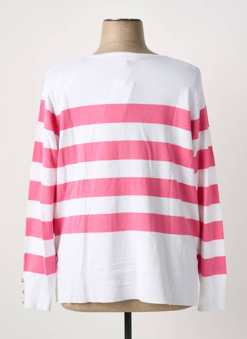 Pull stretch manches longues rose MARBLE femme