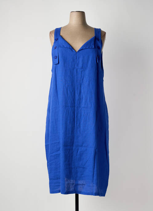 Robe mi-longue bleu KOKOMARINA femme