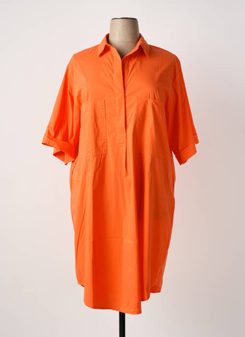 Robe mi-longue orange WHITE LABEL femme