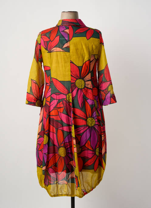 Robe mi-longue vert ALEMBIKA femme