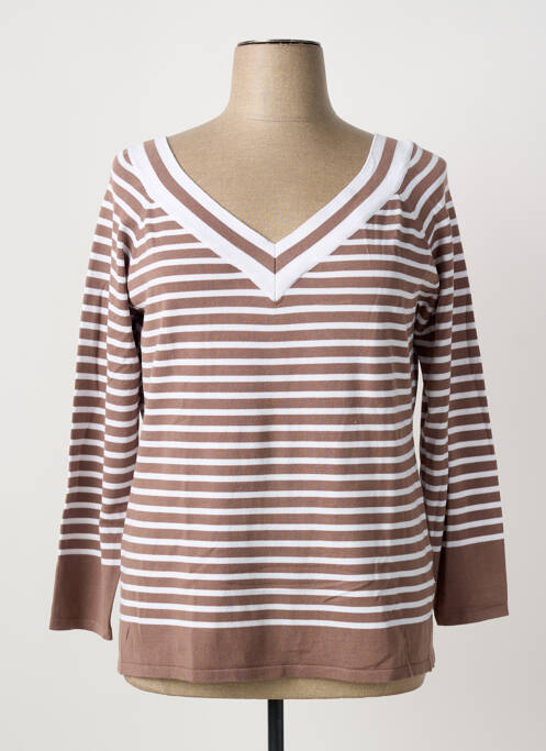 T-shirt marron MARBLE femme
