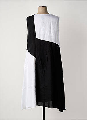 Robe mi-longue sans manche sans manche noir MAT FASHION femme
