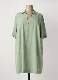 Robe mi-longue manches courtes manches courtes vert MAT FASHION femme