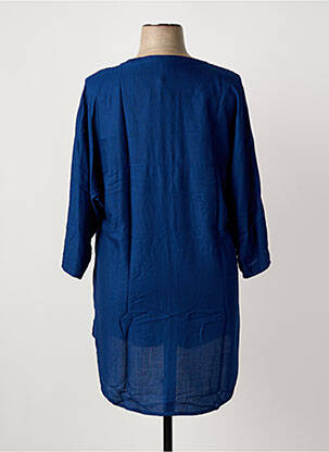 Tunique manches longues manches 3/4 bleu CISO femme