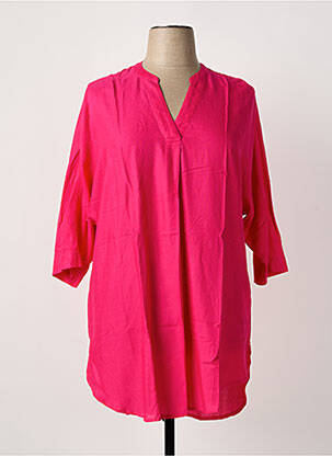 Tunique manches longues manches 3/4 rose CISO femme