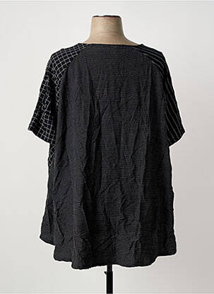 Top stretch manches courtes noir ALEMBIKA femme