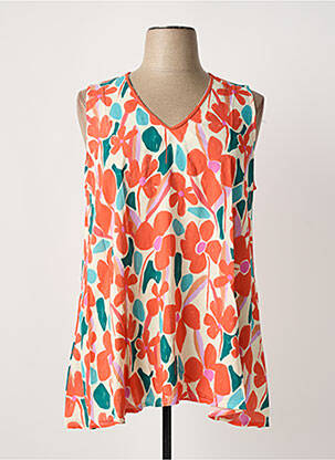 Top orange FRANCK ANNA femme