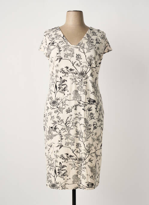 Robe mi-longue beige ALEXANDER & JACOB femme