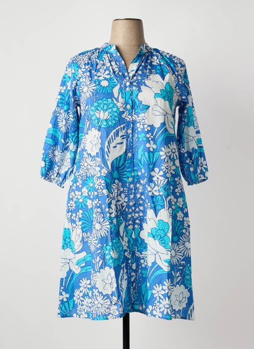 Robe mi-longue bleu HANDPRINT DREAM APPAREL femme