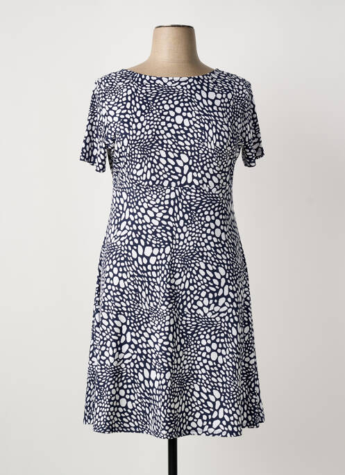 Robe mi-longue bleu MARBLE femme