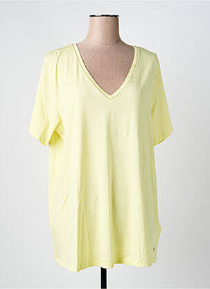 Top manches courtes manches courtes jaune YESTA femme