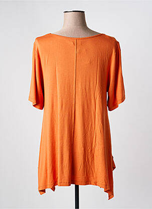 Top coupe fluide manches courtes orange G!OZE femme