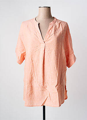 Blouse manches courtes manches courtes orange CISO femme