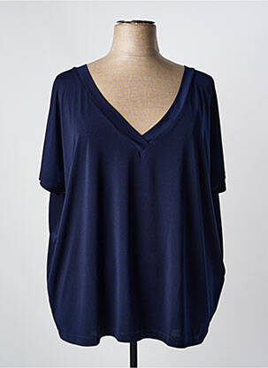 Top manches courtes manches courtes bleu YOEK femme