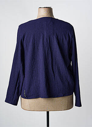 Veste casual manches longues bleu POISSONS BLANCS femme