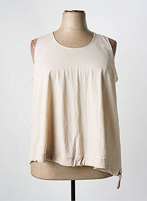 Top sans manche sans manche beige FA CONCEPT femme