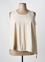 Top sans manche sans manche beige FA CONCEPT femme
