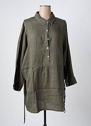 Tunique manches longues vert K femme