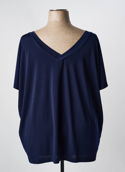Top manches courtes manches courtes bleu YOEK femme