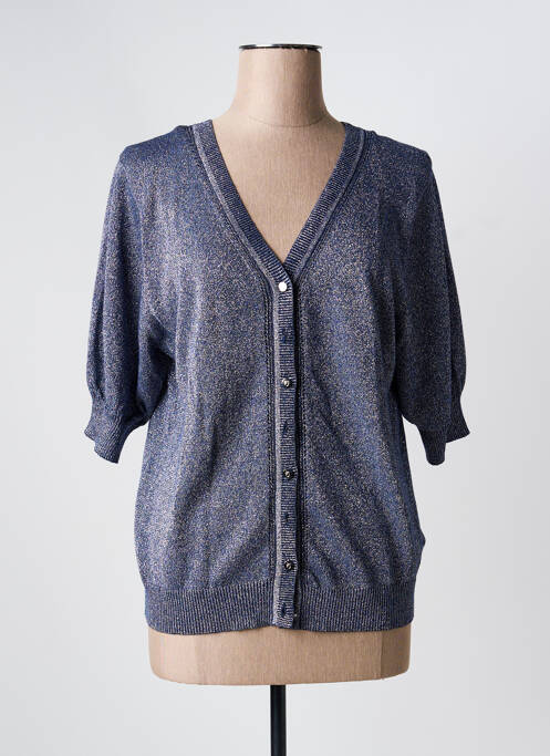 Gilet manches courtes argent MARBLE femme