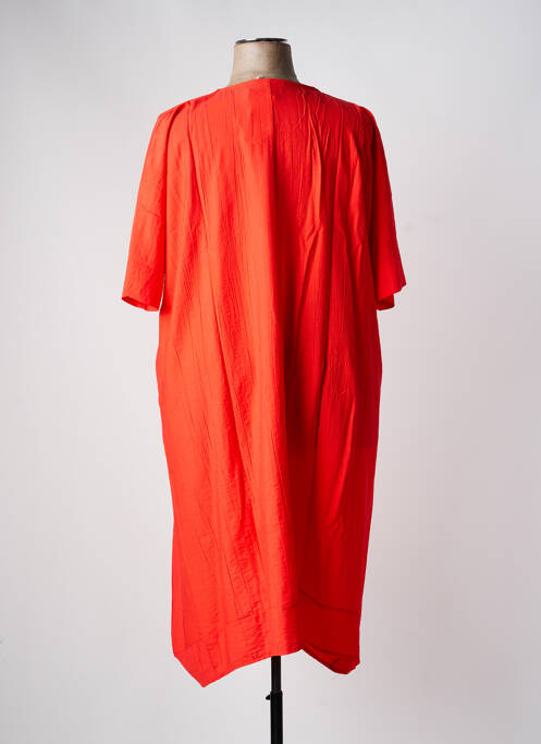 Robe mi-longue orange FRANCK ANNA femme