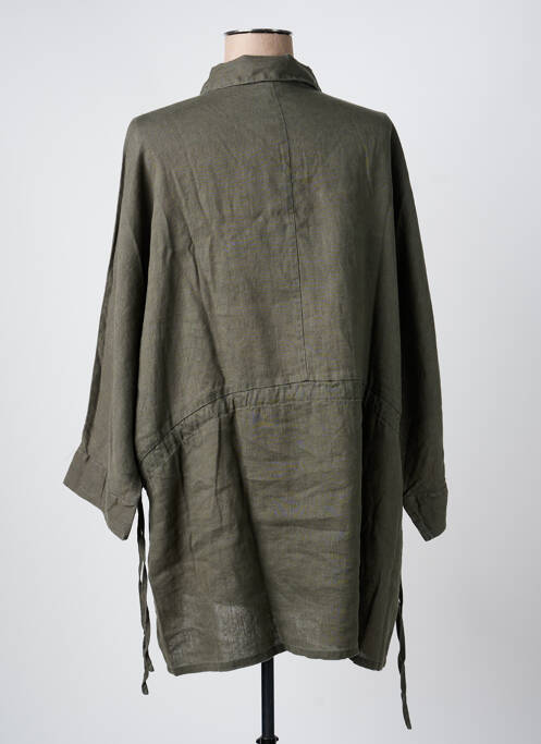 Tunique manches longues vert K femme