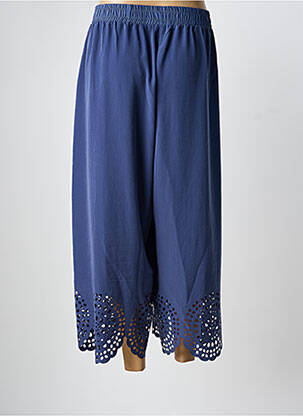 Pantalon 7/8 stretch taille normale bleu MAT. femme