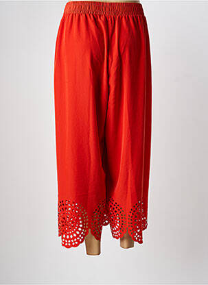 Pantalon 7/8 stretch taille normale orange MAT. femme