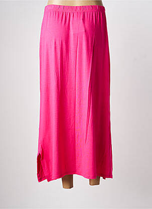 Jupe longue coupe fluide rose G!OZE femme