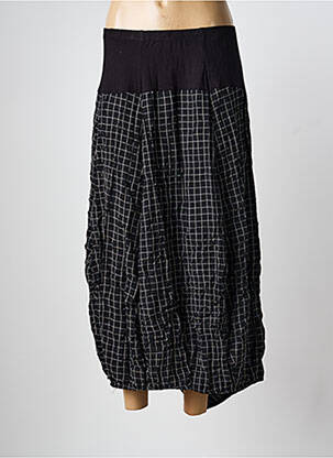 Jupe longue taille normale noir ALEMBIKA femme