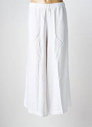 Pantalon 7/8 blanc POISSONS BLANCS femme