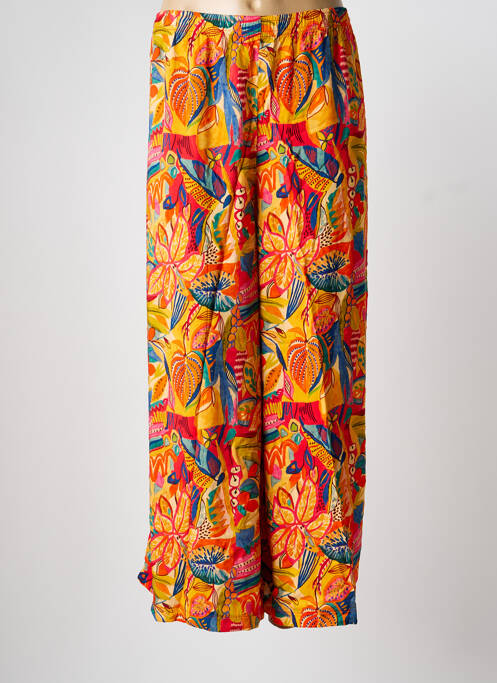 Pantalon 7/8 taille élastique taille normale orange G!OZE femme