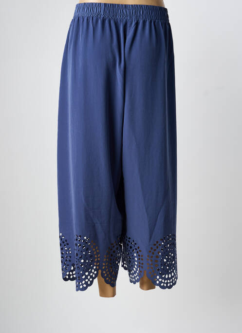 Pantalon 7/8 stretch taille normale bleu MAT. femme