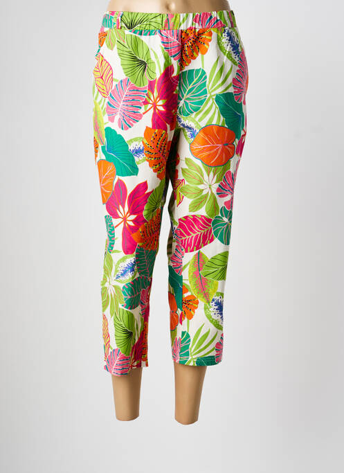 Pantalon 7/8 taille élastique taille normale vert FRANCE RIVOIRE femme