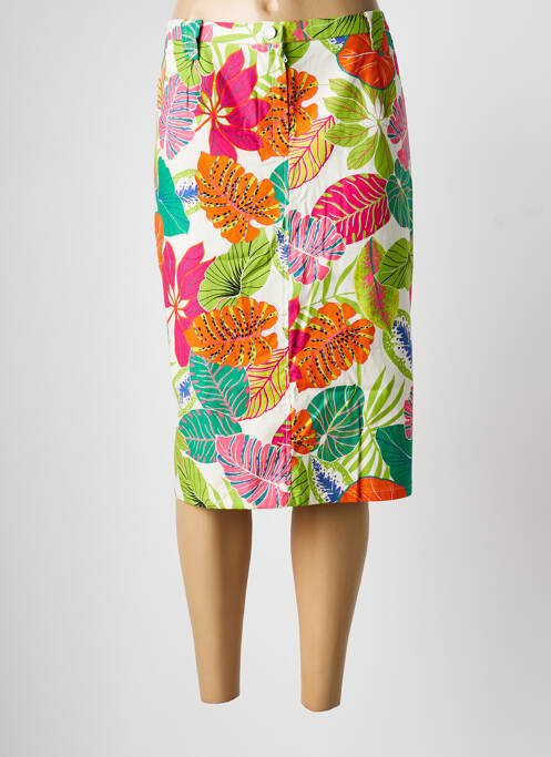 Jupe mi-longue vert FRANCE RIVOIRE femme