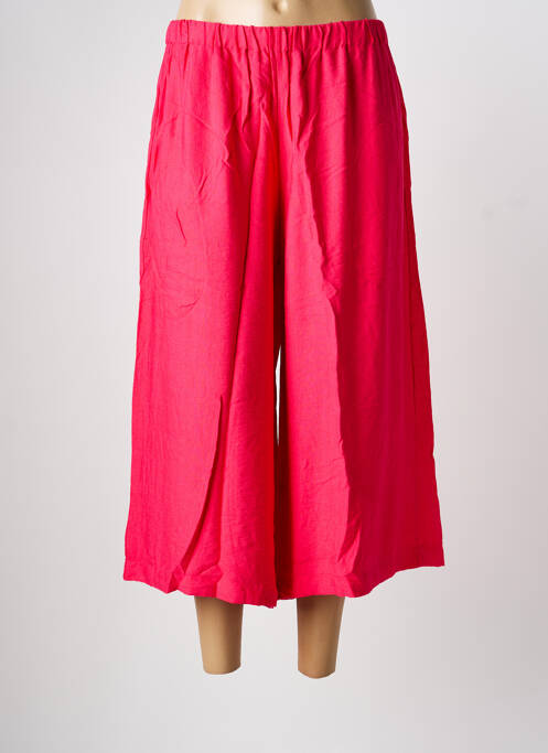 Pantacourt rose POISSONS BLANCS femme