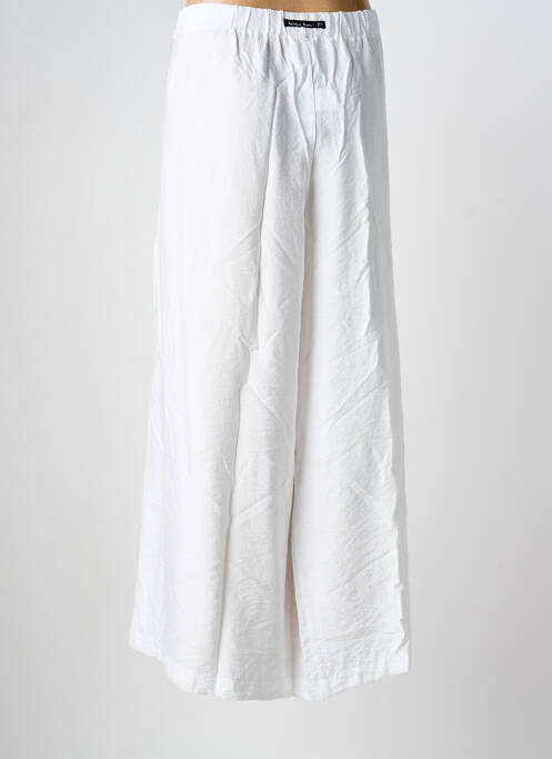Pantalon 7/8 blanc POISSONS BLANCS femme