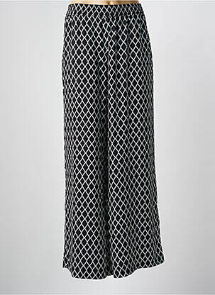 Pantalon large tissage popeline taille normale noir MAT. femme