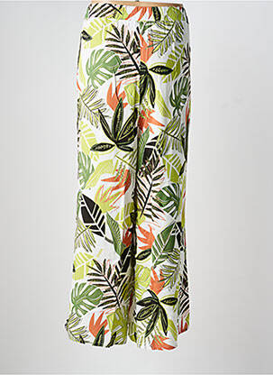 Pantalon large tissage popeline taille normale vert MERI & ESCA femme