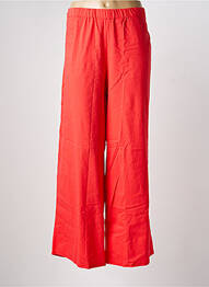 Pantalon large tissage popeline taille normale orange POISSONS BLANCS femme