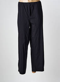 Pantalon droit tissage popeline taille normale noir POISSONS BLANCS femme
