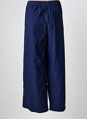 Pantalon large tissage popeline taille normale bleu MES SOEURS ET MOI femme
