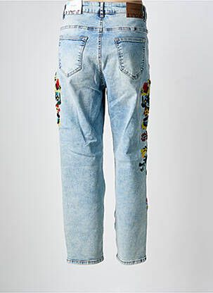 Jeans coupe droite stretch taille normale bleu MAT. femme