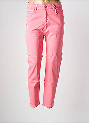 Jeans coupe slim rose MAT. femme