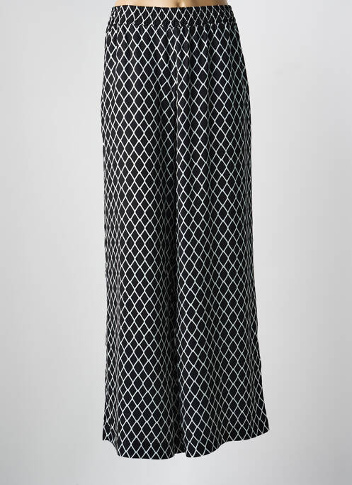 Pantalon large tissage popeline taille normale noir MAT. femme