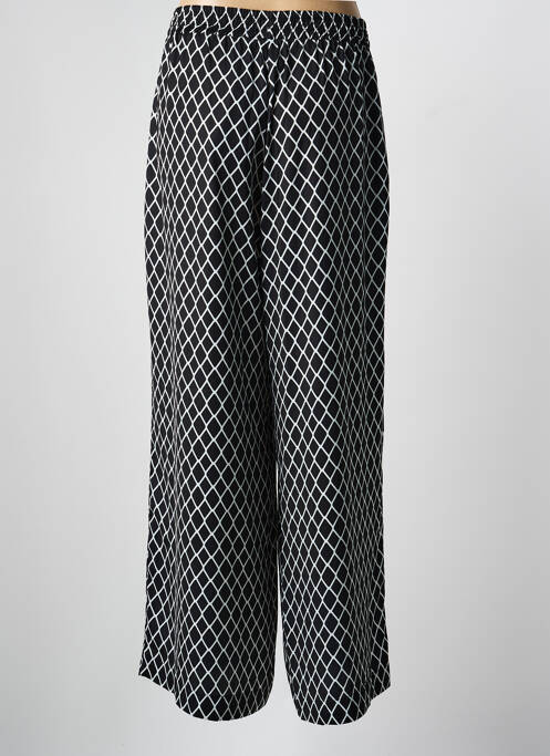 Pantalon large tissage popeline taille normale noir MAT. femme