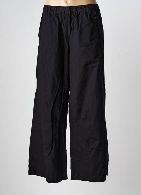 Pantalon large tissage popeline taille normale noir MES SOEURS ET MOI femme