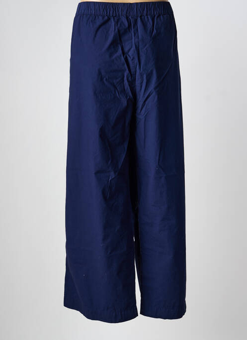Pantalon large tissage popeline taille normale bleu MES SOEURS ET MOI femme
